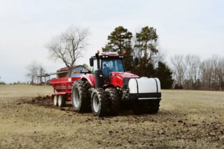tractor in a feild